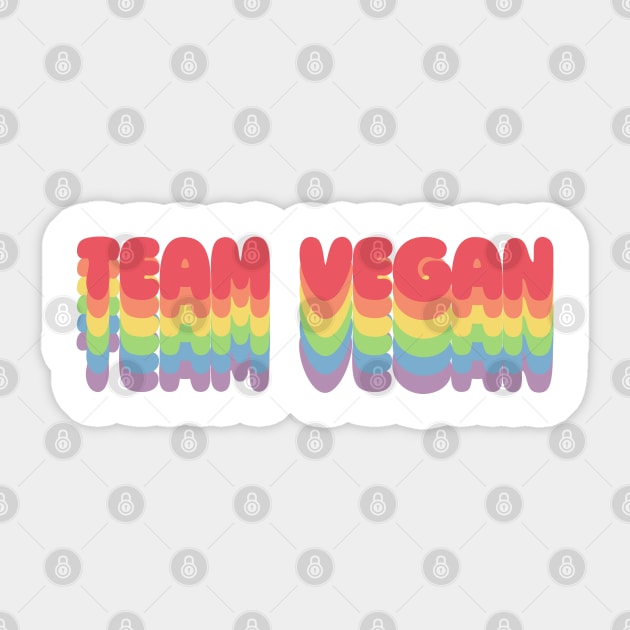 Team Vegan Sticker by DankFutura